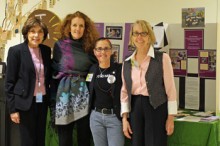 CTAUN Best Practices Award Chairs Joan Goldstein and Mary Metzger with Winners Principal Lisa Fernandez and Art Teacher Kate Judge xx from PS 119, Brooklyn